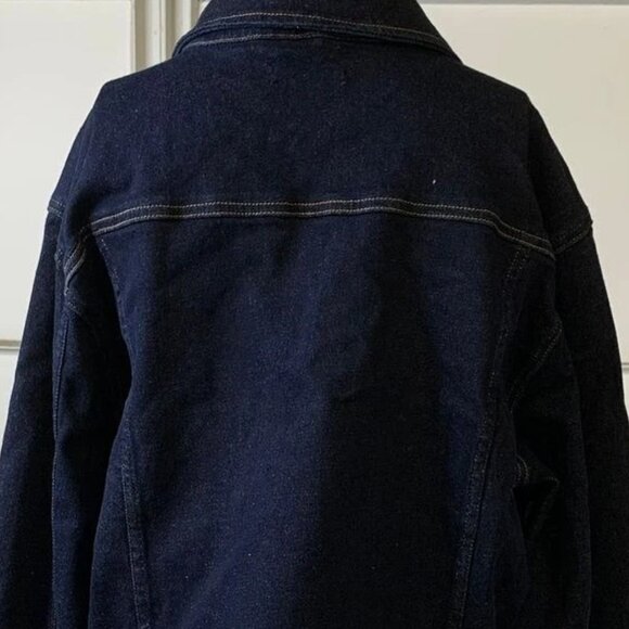 NWT Good American Women's Denim Jacket Size M Committed to Fit in Indigo - Picture 3 of 8